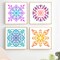 8-Piece Reusable Mandala Stencil Set (5 x 5 Inch) – Templates for Painting on Fabric, Wood, Wall, Tile, Furniture, DIY Art & Scrapbook Crafts